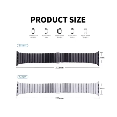بند اپل واچ لینک استیل فلزی طرح Link Bracelet - تمامی سایزها - رنگ بندی