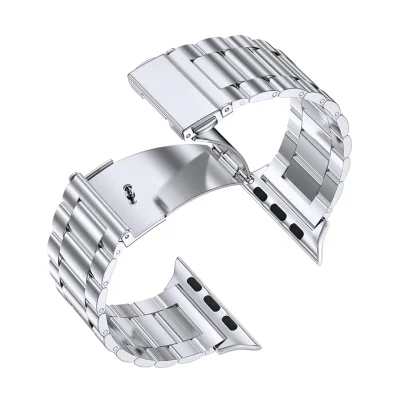 بند اپل واچ فلزی 3 بید طرح 3 Beads - تمامی سایزها - رنگ بندی
