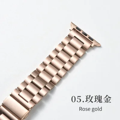 بند اپل واچ فلزی 3 بید طرح 3 Beads - تمامی سایزها - رنگ بندی