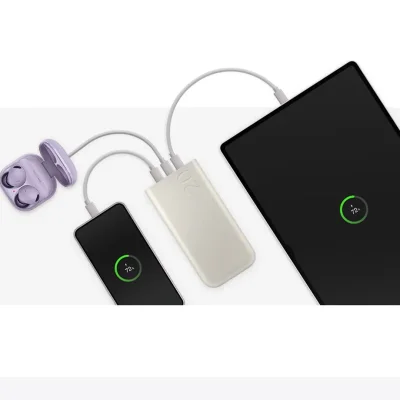 پاوربانک سامسونگ 45 وات تایپ سی مدل EB-P4520 USB-C ظرفیت 20000 میلی آمپر