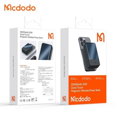 پاوربانک مک دودو مدل Mcdodo Good Touch MagSafe MC-502 ظرفیت 20000 میلی آمپر وایرلس مگ سیف 20 وات