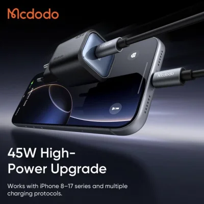 شارژر 45 وات سوپر فست شارژ 2.0 مک دودو Mcdodo Gana Mini 45W CH-439