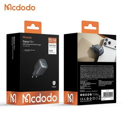 شارژر 45 وات سوپر فست شارژ 2.0 مک دودو Mcdodo Gana Mini 45W CH-439