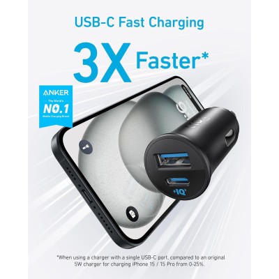 شارژر فندکی انکر 30 وات 2 خروجی مدل Anker A2741