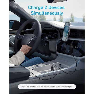 شارژر فندکی انکر 30 وات 2 خروجی مدل Anker A2741
