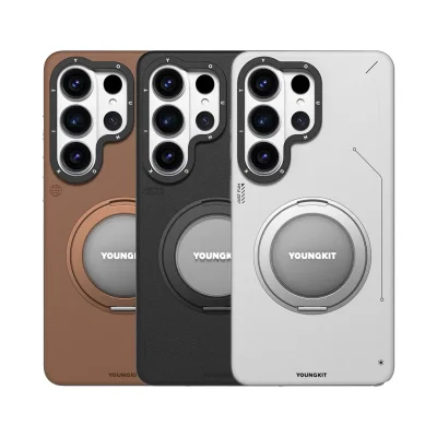 قاب مگ سیف اس 26 اولترا سامسونگ یانگ کیت Leather 360 MagSafe S26 Ultra