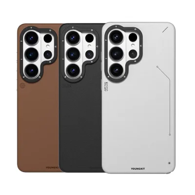 قاب مگ سیف اس 26 اولترا سامسونگ یانگ کیت Simple Matte Leather MagSafe S26 Ultra