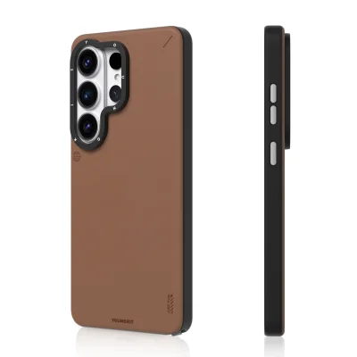 قاب مگ سیف اس 26 اولترا سامسونگ یانگ کیت Youngkit Simple Matte Leather MagSafe S26 Ultra