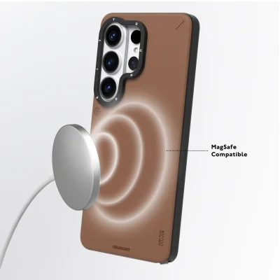 کاور مگ سیف اس 26 اولترا سامسونگ یانگ کیت Youngkit Simple Matte Leather MagSafe S26 Ultra