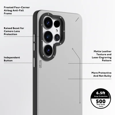کاور مگ سیف اس 26 اولترا سامسونگ یانگ کیت Youngkit Simple Matte Leather MagSafe S26 Ultra