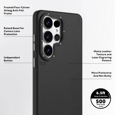 قاب مگ سیف اس 26 اولترا سامسونگ یانگ کیت Youngkit Simple Matte Leather MagSafe S26 Ultra