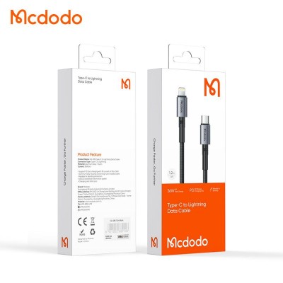 کابل شارژ آیفون تایپ سی به لایتنینگ 36 وات مک دودو مدل Mcdodo CA-2850 طول 1.2 متر