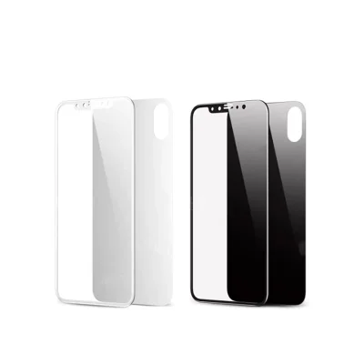 محافظ صفحه نمایش گلس آیفون ایکس پشت و رو بیسوس مدل Baseus Glass Film Set iPhone X