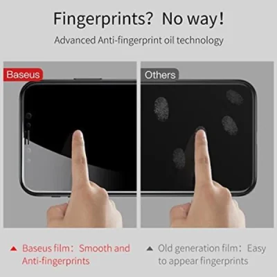 محافظ صفحه نمایش گلس آیفون ایکس پشت و رو بیسوس مدل Baseus Glass Film Set iPhone X