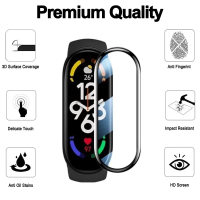 محافظ صفحه نمایش بادیگارد مدل PMMA مناسب ساعت هوشمند شیائومی Mi Band 8