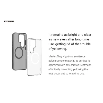 قاب اس 26 اولترا سامسونگ مگ سیف شفاف کی زد دوو KZDOO ICEGUARD S26 Ultra