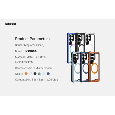 قاب اس 26 اولترا سامسونگ مگ سیف کی زد دوو KZDOO MAG Ares Sport S26 Ultra