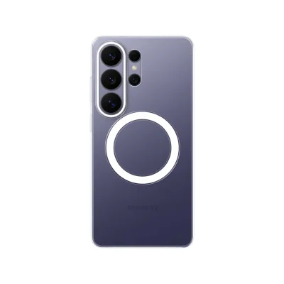 قاب اس 26 اولترا شفاف مگ سیف طرح سامسونگ Clear Magnet Case S26 Ultra