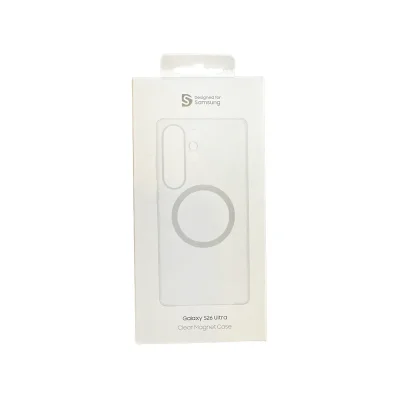 کاور اس 26 اولترا شفاف مگ سیف طرح سامسونگ Clear Magnet Case S26 Ultra