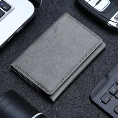 جاکارتی ( والت ) چرمی مگ سیف 6 کارت با قابلیت استند و پایه موبایل