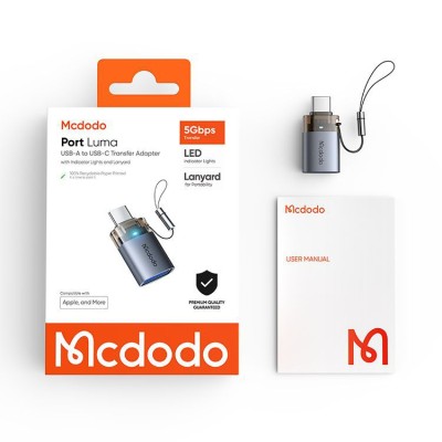 تبدیل اوتی‌جی یو اس بی به تایپ سی مک دودو مدل Mcdodo USB-A 3.0 To USB-C OTG OT-740