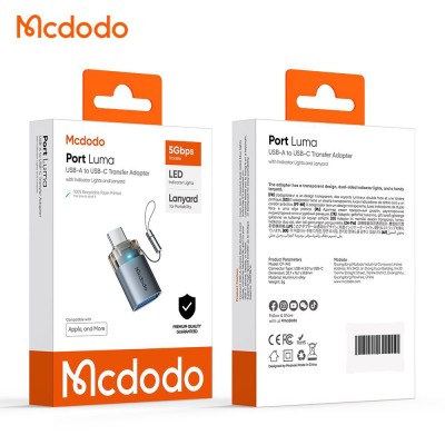 تبدیل اوتی‌جی یو اس بی به تایپ سی مک دودو مدل Mcdodo USB-A 3.0 To USB-C OTG OT-740