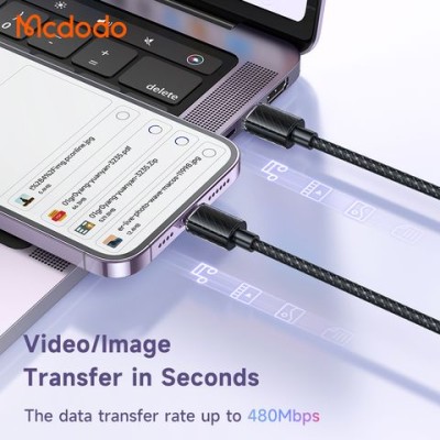 کابل شارژ آیفون تایپ سی به لایتنینگ 36 وات مک دودو مدل Mcdodo CA-3660 طول 1.2 متر