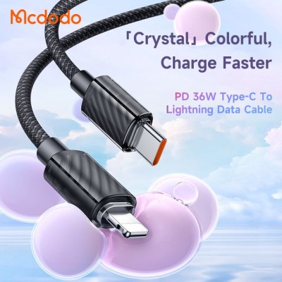 کابل شارژ آیفون تایپ سی به لایتنینگ 36 وات مک دودو مدل Mcdodo CA-3660 طول 1.2 متر