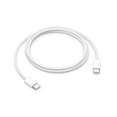 کابل شارژ آیفون تایپ سی کنفی 60 وات اپل طول 1 متر USB-C اصل بدون جعبه