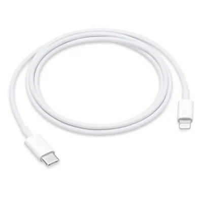 کابل شارژ آیفون تایپ سی به لایتنینگ اصلی اپل طول 1 متر USB-C to Lightning بدون جعبه