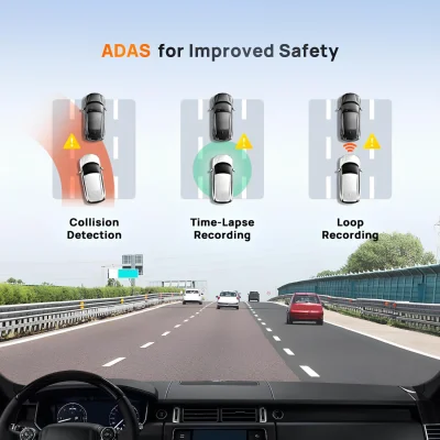 ست دوربین ثبت وقایع خودرو شیائومی مدل 70Mai Dash Cam A510