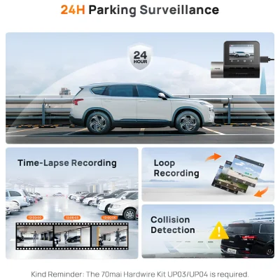 دوربین ثبت وقایع خودرو شیائومی مدل 70Mai A510 Dash Cam Set با دوربین عقب