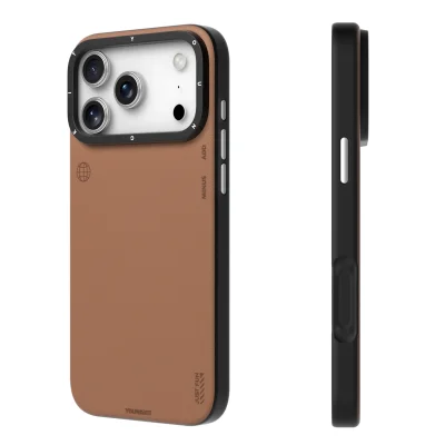 کاور مگ سیف چرمی یانگ کیت مدل Simple Matte Leather مناسب آیفون 17 پرومکس اپل iPhone 17 Pro Max