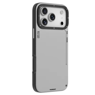 قاب آیفون 17 پرو مگ سیف چرمی یانگ کیت مدل Simple Matte Leather iPhone 17 Pro