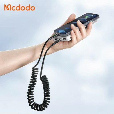 کابل شارژ آیفون تایپ سی به لایتنینگ فنری 36 وات مک دودو مدل Mcdodo CA-1960 طول 1.8 متر