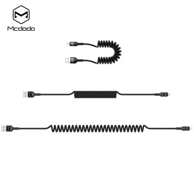 کابل شارژ آیفون لایتنینگ فنری کارپلی مک دودو مدل Mcdodo CA-6410 طول 1.8 متر