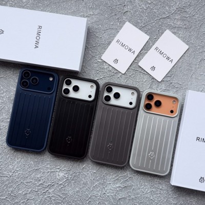 قاب آیفون 17 پرو مکس طرح چمدان ریمووا با پک و کیفیت اورجینال مدل RIMOWA iPhone 17 Pro Max