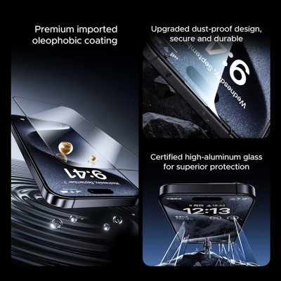 محافظ صفحه نمایش گلس آیفون 17 پرو مکس پرایوسی کوزوم KUZOOM 26 Privacy iPhone 17 Pro Max
