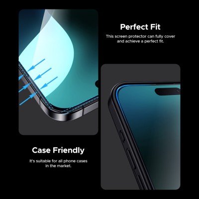 محافظ صفحه نمایش گلس آیفون 17 پرو پرایوسی کوزوم Privacy 26° iPhone 17 Pro