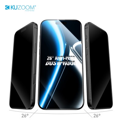 محافظ صفحه نمایش گلس آیفون 17 پرو پرایوسی کوزوم Privacy 26° iPhone 17 Pro