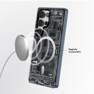 کاور مگ سیف تکنولوژی یانگ کیت مدل Technology Futuristic Circuit مناسب اس 26 اولترا S26 Ultra