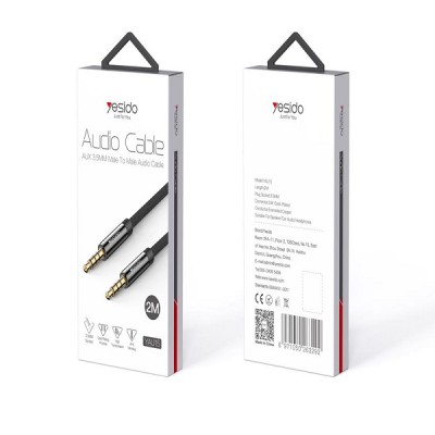 کابل انتقال صدا AUX جک 3.5 یسیدو مدل YAU-15 طول 2 متر