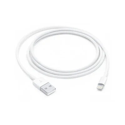 کابل شارژ آیفون لایتنینگ به USB-A اپل طول 1 متر اصلی سر جعبه ای (بدون کارتن)