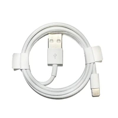 کابل شارژ آیفون لایتنینگ به USB-A اپل طول 1 متر - اصلی سر کارتنی (بدون جعبه)