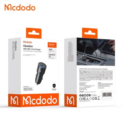 شارژر فندکی سوپر فست شارژ 45 وات مک دودو مدل Obsidian 45W USB-C CC-5340