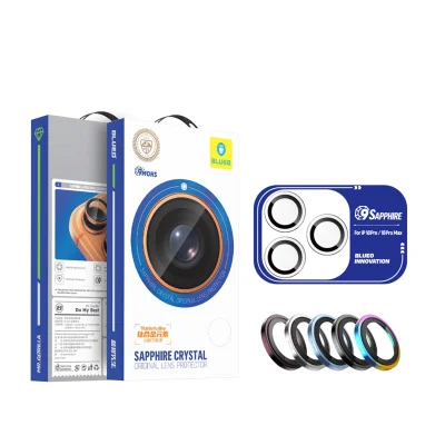 محافظ لنز دوربین آیفون 18 پرو و 18 پرو مکس یاقوت کبود بلوئو BLUEO Sapphire Crystal iPhone 18 Pro/18 Pro Max