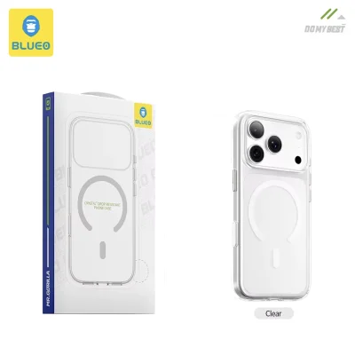 قاب شفاف مگ سیف بلوئو Crystal Pro MagSafe مناسب آیفون 18 پرو مکس و 17 پرو مکس iPhone 18 Pro Max/17Pro Max