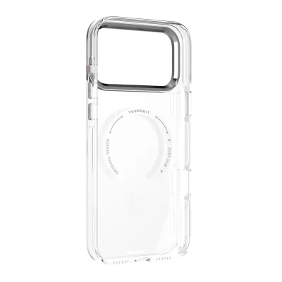 قاب مگ سیف شفاف یانگ کیت Crystal Shield مناسب آیفون 18 پرو مکس و 17 پرو مکس iPhone 18 Pro Max/17 Pro Max