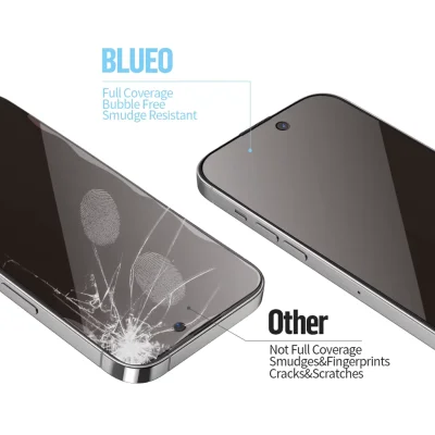 گلس محافظ صفحه پرایوسی (امنیتی) آیفون 18 پرو مکس بلوئو BLUEO Privacy Anti-PEEP Glass iPhone 18 Pro Max