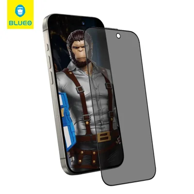 محافظ صفحه نمایش گلس آیفون 18 پرو مکس پرایوسی با کیت نصب اتوماتیک بلوئو iPhone 18 Pro Max